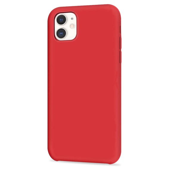 Apple iPhone 11 CaseUp Slim Liquid Silicone Kılıf Kırmızı 2